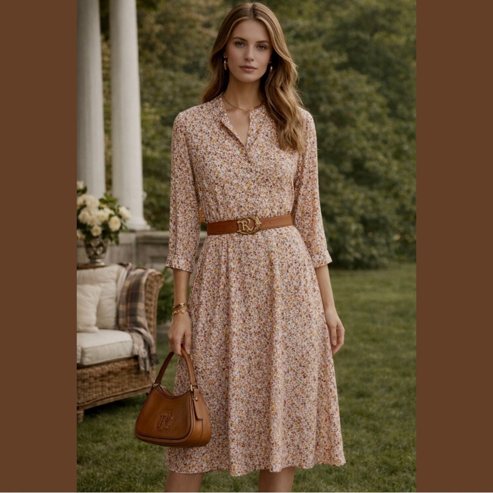 COURT & ROWE Floral Midi Dress